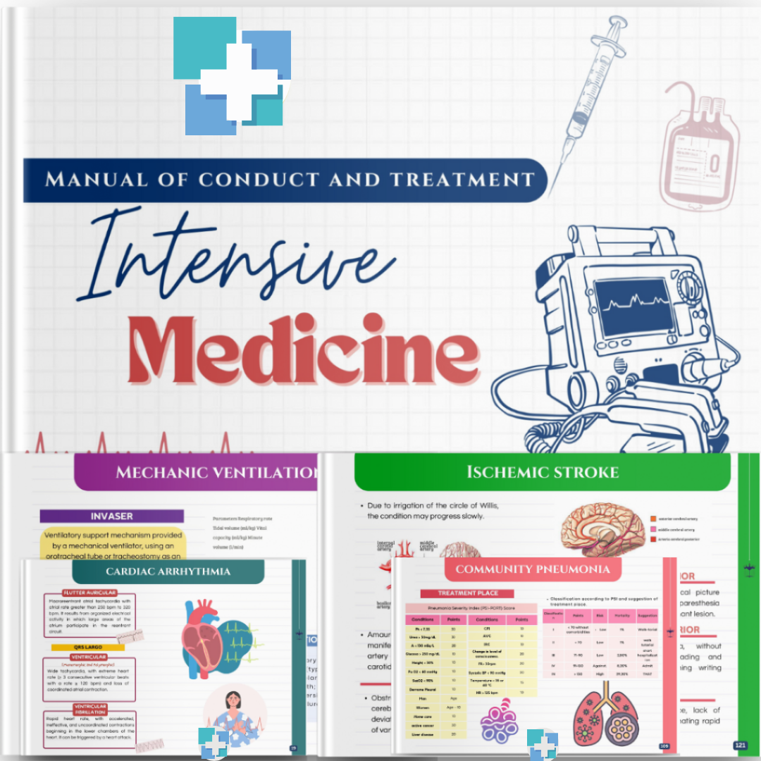 Intensive Care Medicine, Intensive Cardiology, Hemodynamics, Mechanical Ventilation, Infectious Diseases, Neurology in ICU, Cardiology, Cardiac Arrhythmia, CPR, Coronary Syndromes, Heart Failure, Fluid Management, Vasoactive Drugs, Respiratory Physiology, Non-Invasive Ventilation, Invasive Ventilation, Weaning from MV, Sepsis, Community Pneumonia, MV-Associated Pneumonia, Intracranial Hypertension, Ischemic Stroke, Hemorrhagic Stroke, Organ Donation, Nutritional Therapies, Enteral Nutrition, Parenteral Nutr